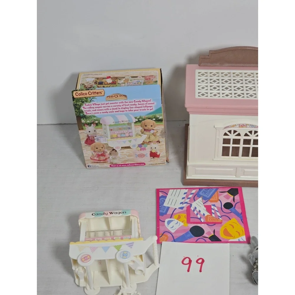 Calico Critters Sylvanian Family Village Cake Shop Epoch Rabbits Accessorized